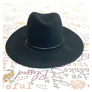 Janessa Leone “Sienna” fedora wool hat.